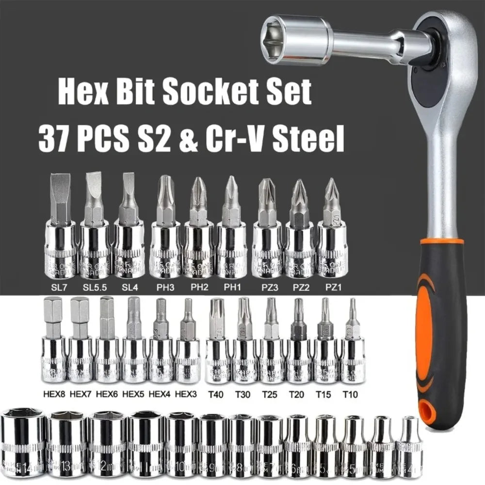 Kit de herramientas de 46 piezas con maletín