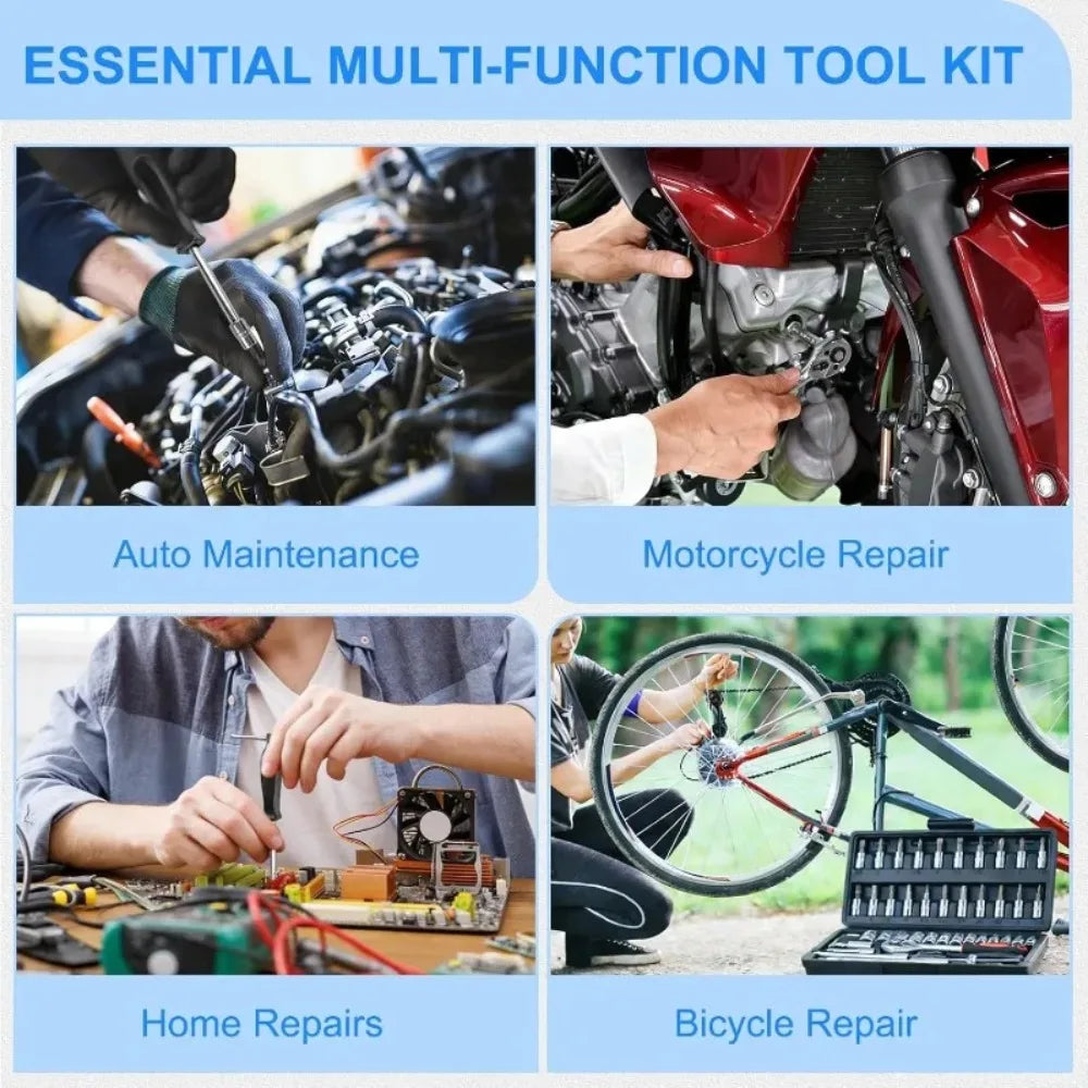 Kit de herramientas de 46 piezas con maletín