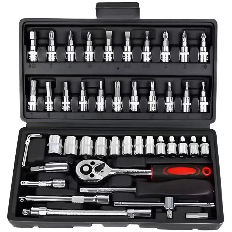 Kit de herramientas de 46 piezas con maletín